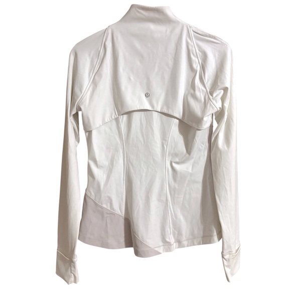 Lululemon athletica Define color block jacket, Asym, White/Light Chrome, size 8 - Picture 7 of 15